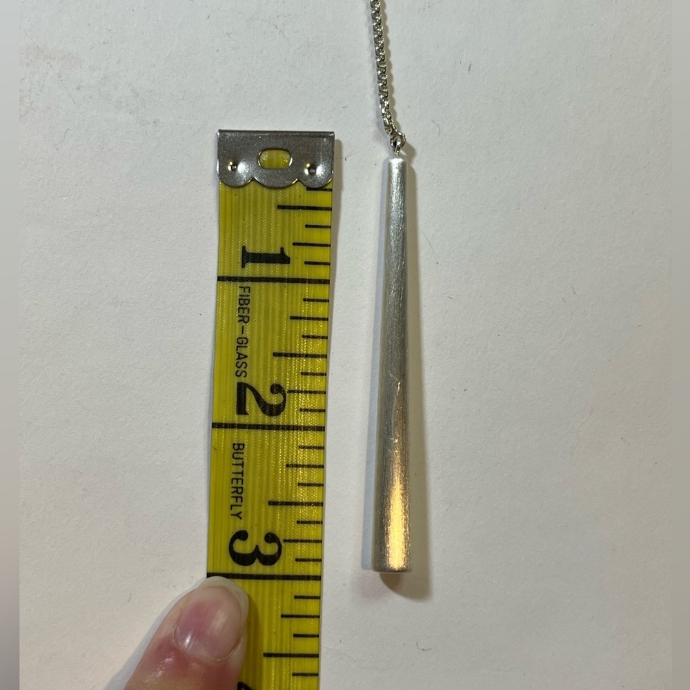 🎉HP🎉 NWOT: adjustable silver necklace with circle and long pendant - Picture 8 of 11